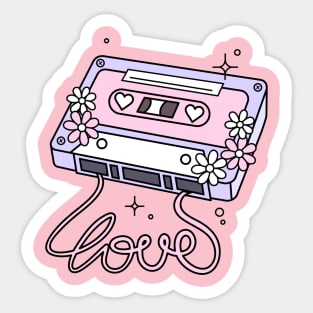 Music Lover's Cassette Sticker